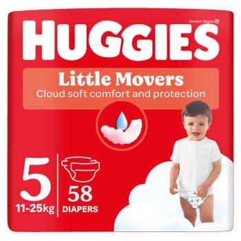 HUGGIES® Pleny jednorázové Little Movers 5 (11-25 ks) 58 ks