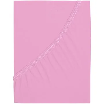 B.E.S. - Petrovice, s.r.o. Jersey prostěradlo s elastanem Lycra - Růžová 200 × 200 (2-011-0504)