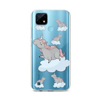 TopQ Realme C21 silikon Grey Unicorns 66820 (Sun-66820)