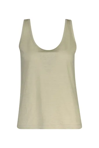 TOP GANT LINEN TANK TOP COUNTRY BEIGE