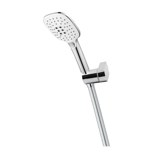 Mereo Vanový set, třípoloh. sprcha, sprch. hadice šedostříbrná, sys. zabraňující překroucení CB569D