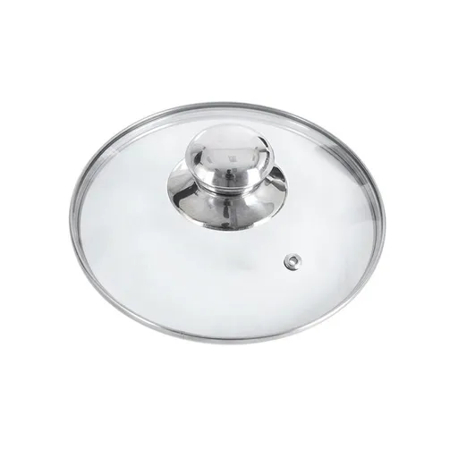 Poklice skleněná pr. 14 cm nerez úchyt - ORION