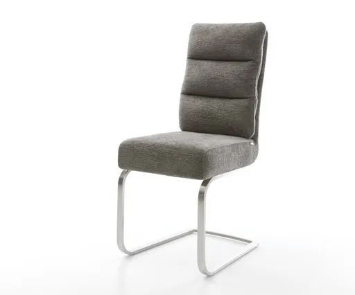 Jídelní židle Pela-Flex bouclé měkký tmavě béžová jídelní židle