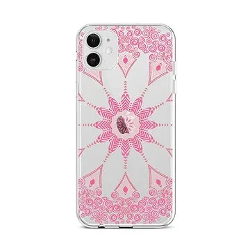 TopQ iPhone 12 silikon Pink Mandala 55328 (Sun-55328)