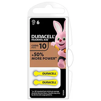 Duracell Jednorázová zinkovzdušná baterie ZA, 6-pack
