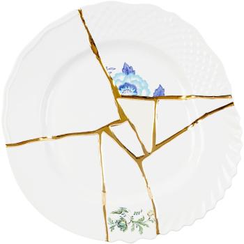 Jídelní talíř KINTSUGI 3 Seletti 27,5 cm bílý