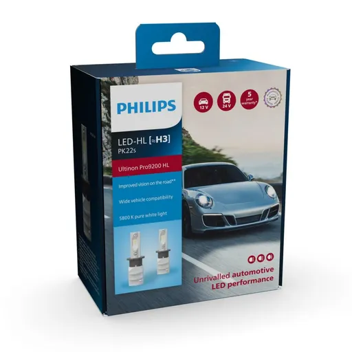 Philips H3 12/24V PK22s Ultinon Pro9200 HL 5800K NOECE 2ks 11336U92X2