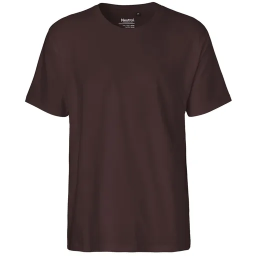 Neutral Pánské tričko Classic z organické Fairtrade bavlny - Hnědá | 3XL