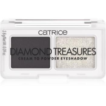 Catrice Diamond Treasures duo szemhéjfesték árnyalat 030 Smokey Diamond 2.8 g