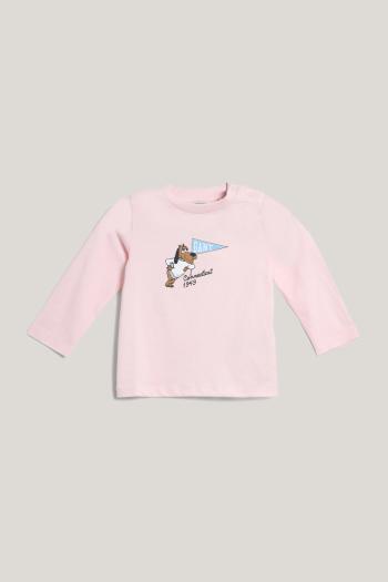 TRIČKO GANT GRAPHIC LS T-SHIRT SALMON