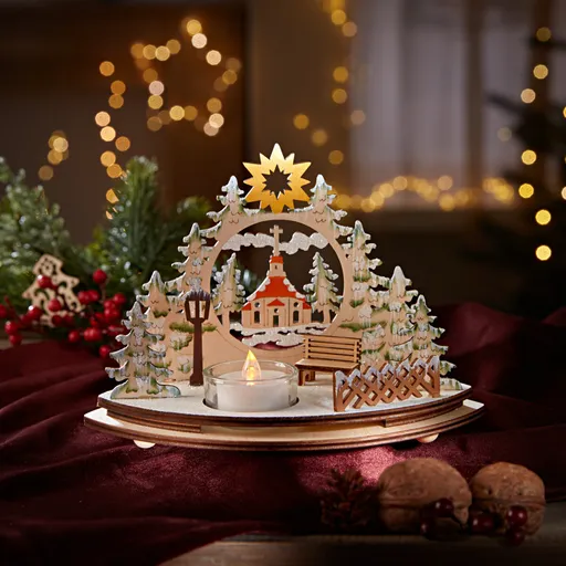 Vánoční svícen Kostel