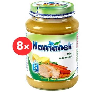 HAMÁNEK  Telecí se zeleninou 8× 190 g (18595139797901)