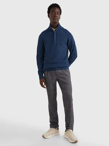 Tommy Hilfiger pánský modrý svetr MW0MW27759 XXL