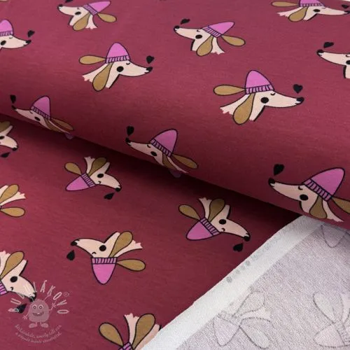 Teplákovina Dogs and hearts red