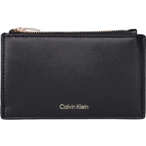 Calvin Klein FOIL LOGO TOP ZIP CARDCASE Dámská peněženka, černá, velikost