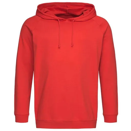 Stedman Lehká bavlněná mikina s kapucí - Červená | 2XL