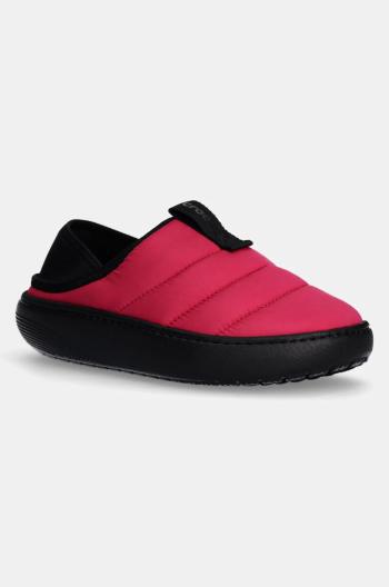 Pantofle Crocs Classic Puff Moc růžová barva, 210706