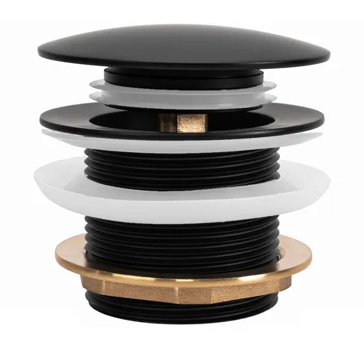 REA Univerzální vanová výpusť Click-clack Black REA-W2014