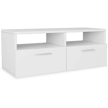 TV stolek, dřevotříska, 95x35x36 cm, bílý (244867)