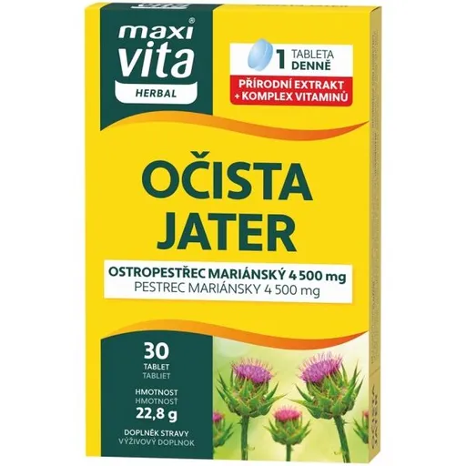 VITAR MAXI VITA HERBAL OČISTA JATER 30 TAB Doplněk stravy, , velikost