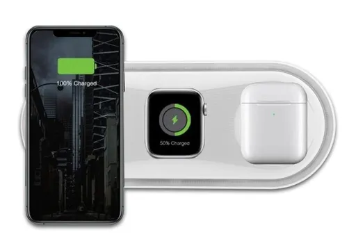 WG - Bezdrátová nabíječka stolní 22, 5W, Fast Wireless Charger, bílá