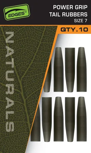 Fox Převleky Edges Naturals Power Grip tail rubbers size 7 10ks,Fox Převleky Edges Naturals Power Grip tail rubbers size 7 10ks