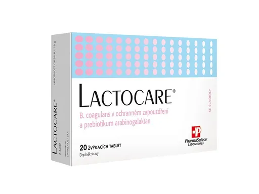 PharmaSuisse LACTOCARE 20 žvýkacích tablet