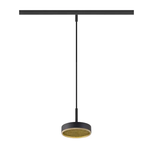 BIG WHITE (SLV) GRIP! FLAT 48V závěsné svítidlo, DALI, délka závěsu 200 cm, 2700/3000 K, černé / zlaté 1009018