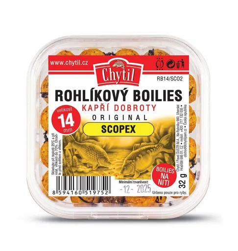 Chytil Rohlíkový boilies 14mm 32g - Jahoda/Ryba,Chytil Rohlíkový boilies 14mm 32g - Jahoda/Ryba