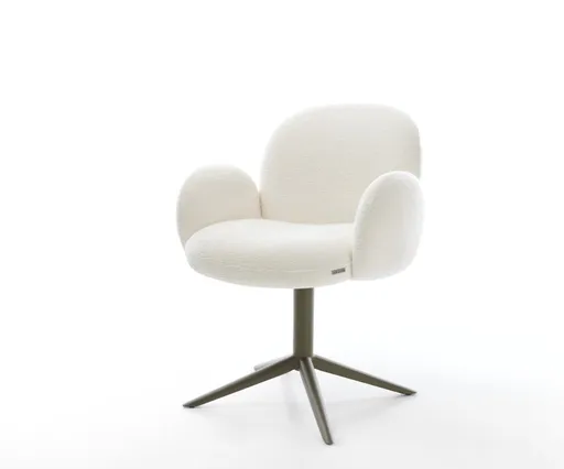 Jídelní židle Nube-Flex s područkami bouclé měkký béžová