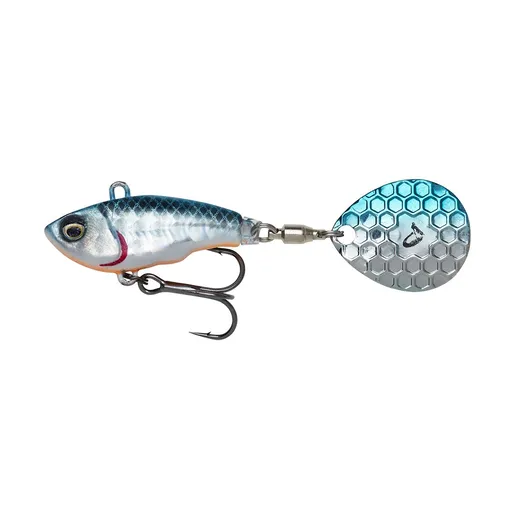 Savage Gear Tail Spinner Fat Tail Spin Sinking Blue Silver - 5,5cm 9g,Savage Gear Tail Spinner Fat Tail Spin Sinking Blue Silver - 5,5cm 9g