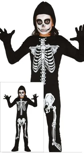 Dětský kostým KOSTRA - kostlivec - vel.3-4 let - Halloween - GUIRCA