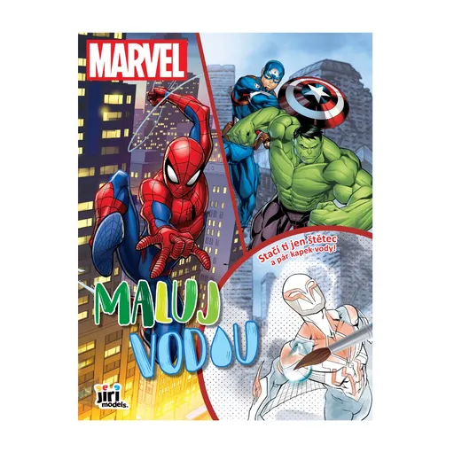 JIRI MODELS Maluj vodou A4 Marvel 1 ks