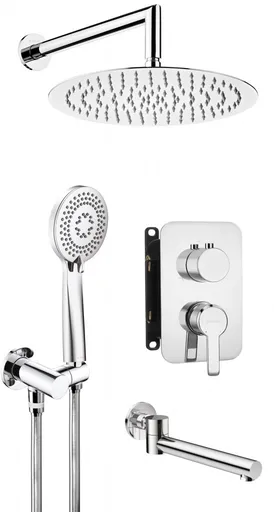 DEANTE Páková baterie +sprchový set podomítkový, s vanovou hubicí BXYY0QAM