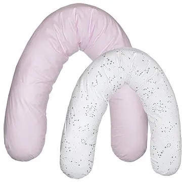 EKO ZOFIA KOT polštář na kojení Light Pink 180 cm (5903636107707)