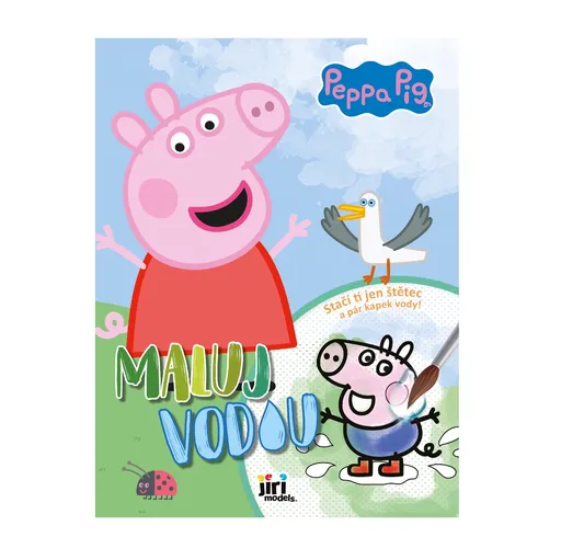 JIRI MODELS Maluj vodou A4 Prasátko Peppa 1 ks