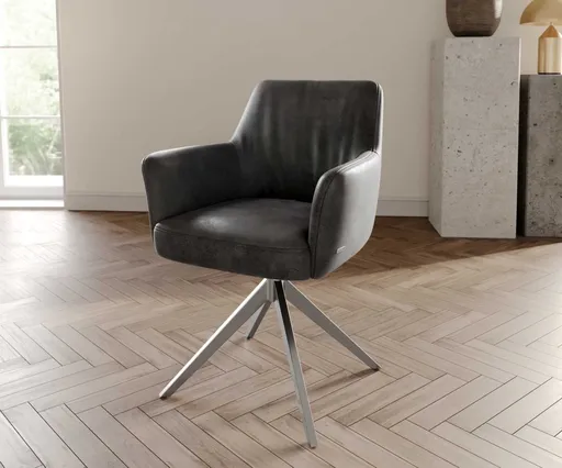 Otočná židle Xana-Flex s područkami křížová podnož široká