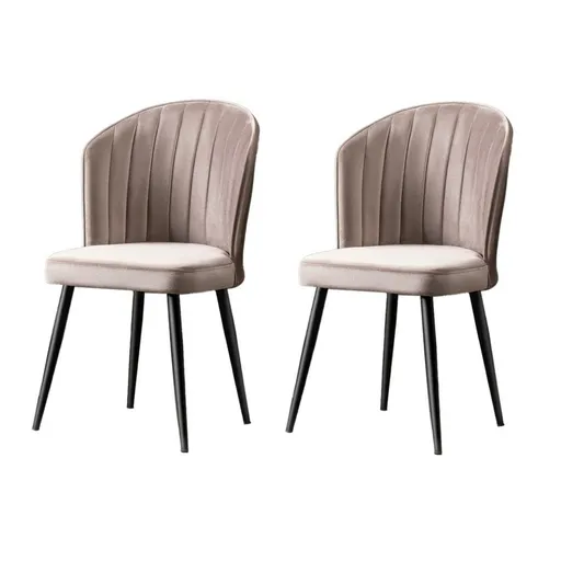 Sada jídelních židlí Rubi Cappuccino and Black, 2 ks