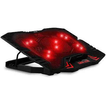 EVOLVEO Ania 5R, chladicí podstavec pro notebook, červené podsvícení (ANIA5R)