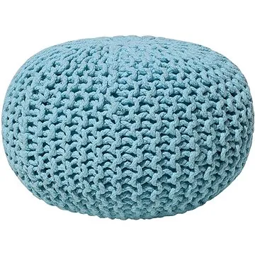 Kulatý světle modrý polštář na sezení 40x25 cm CONRAD, 58006 (beliani_58006)