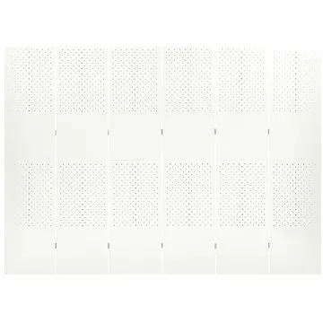 Shumee 6dílný bílý 240×180 cm ocel, 335905 (335905)