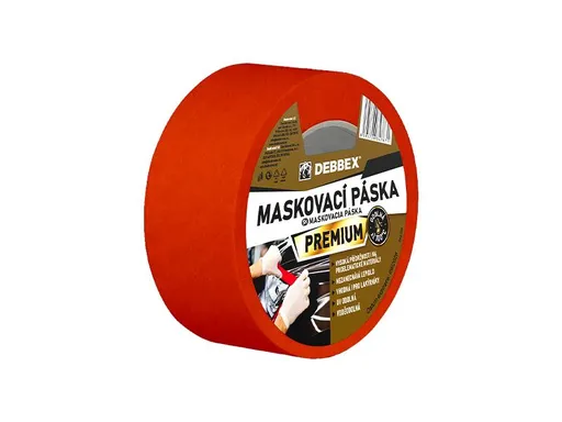 Páska maskovací DEBBEX 100°C Premium 25mmx50m