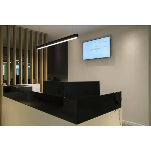 SLV BIG WHITE GLENOS profilové závěsné svítidlo, LED, 3000K, černá, 1 m, 43W 1001400