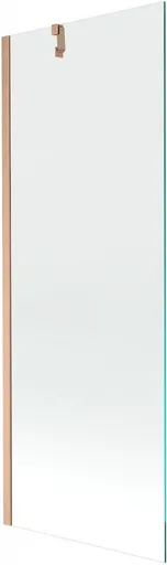 MEXEN/S Next vanová zástěna FIX 70 x 150, transparent, měď kartáčovaná 895-070-000-00-00-65