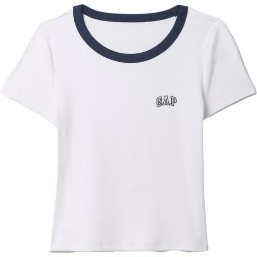 GAP SMALL LOGO RINGER Dámské tričko, bílá, velikost