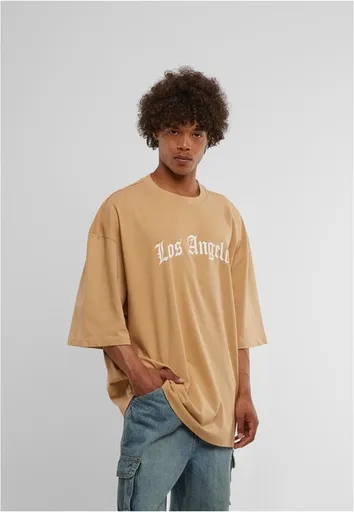 Mr. Tee Los Angeles Wording New Huge Tee unionbeige - S