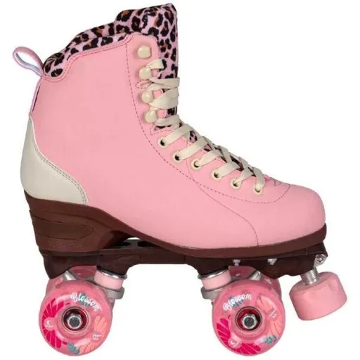 Powerslide CHAYA QUAD MIYU PINK LEOPARD Retro kolečkové brusle, růžová, velikost