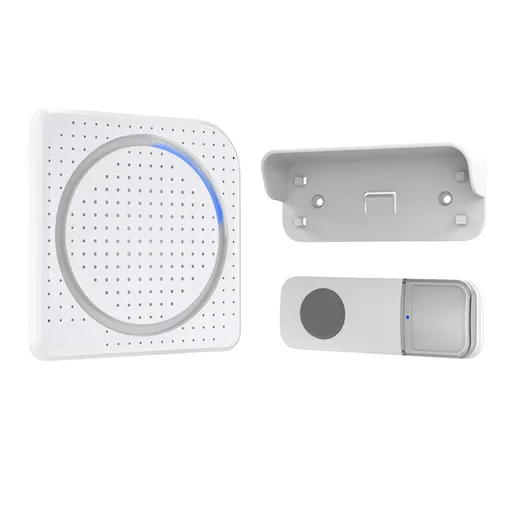 Solight bezdrátový zvonek, bateriový, 200m, bílý, learning code 1L68