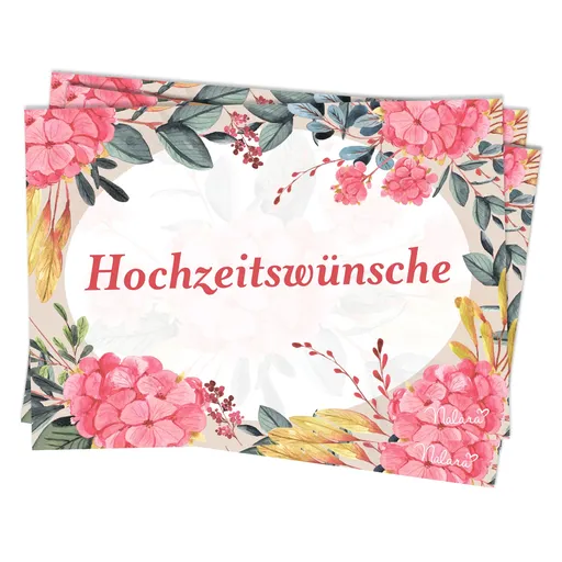 Spielehelden Svatební pohlednice s blahopřáním 50 ks. DIN A6 300g/m²  svatební dar