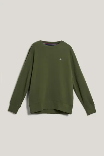 MIKINA GANT REG SHIELD C-NECK SWEAT COUNTRY GREEN